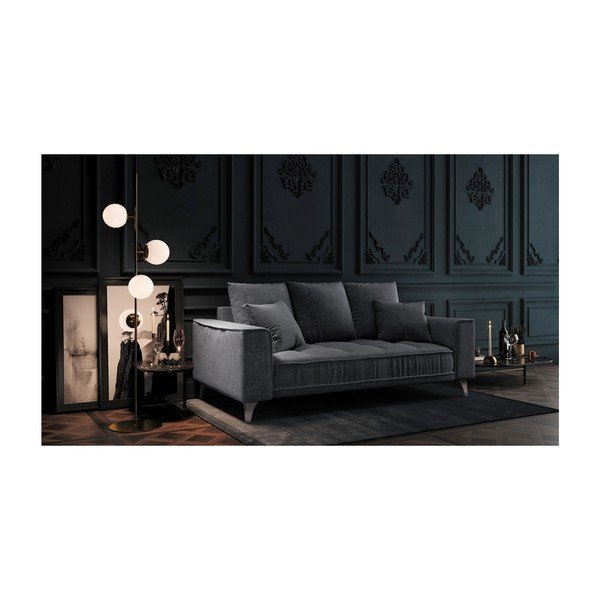 Tamsiai pilka sofa Devichy Chloe, 204 cm-image-3