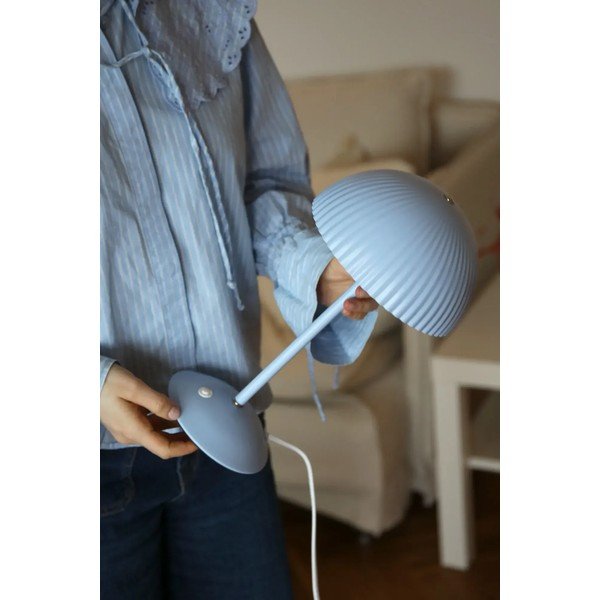 Mėlynos spalvos iš metalo stalinis šviestuvas (aukštis 33,5 cm) su metaliniu gaubtu Zin – Markslöjd-image-3