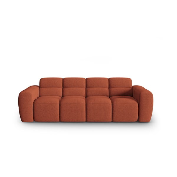 Sofa raudonos plytų spalvos 256 cm Lisa – Micadoni Home