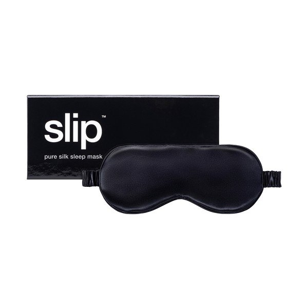 Juodos spalvos iš šilko miego kaukė Black – slip-image-3