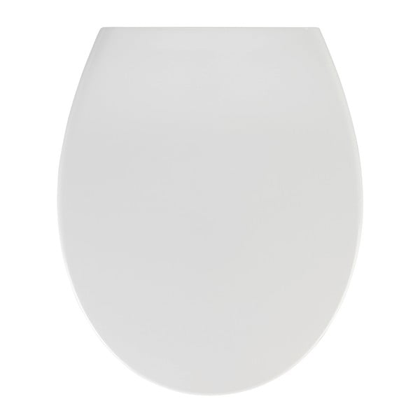 Balta klozeto lengvai užsidaranti tualeto sėdynė Wenko Samos, 44,5 x 37,5 cm