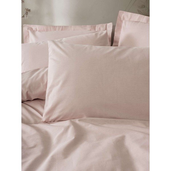 Pilkai rožinės spalvos viengulė patalynė 200x140 cm Plain  – Mijolnir-image-2