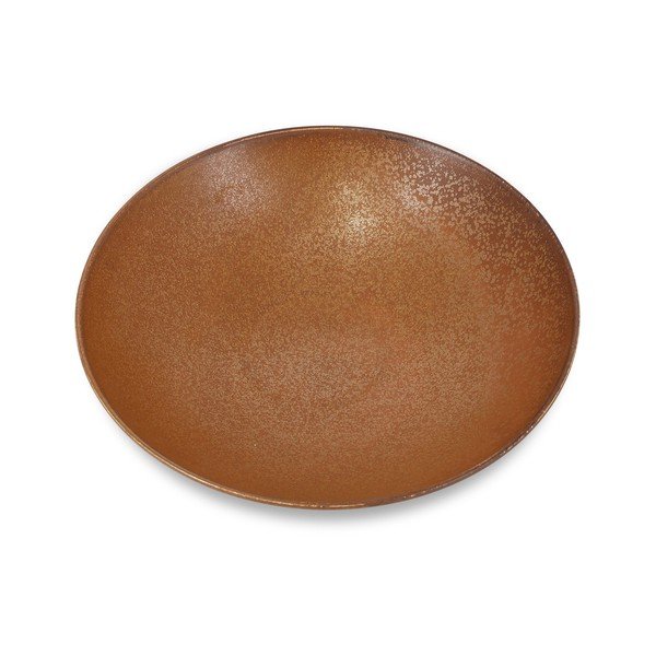 Rudos spalvos sriubos iš porceliano  lėkštė ø 26 cm Ovio – BonBistro-image-1