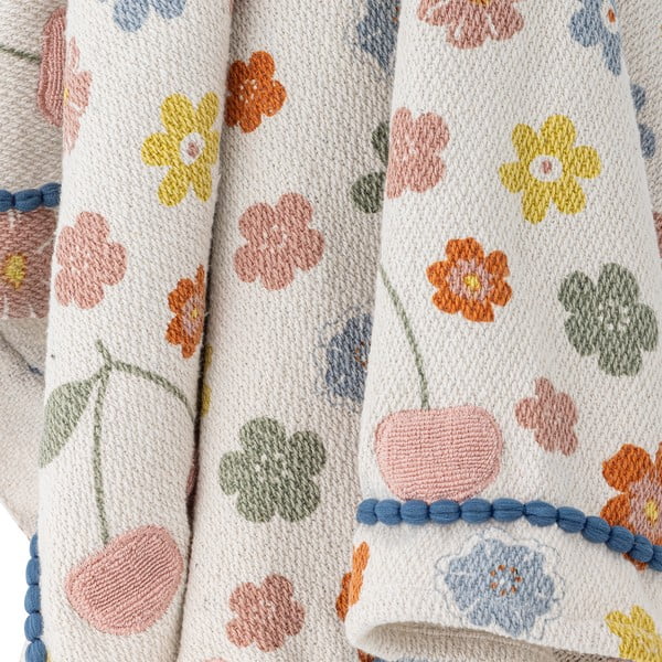 Iš perdirbtos medvilnės vaikiškas pledas 130x160 cm Cherry – Bloomingville Mini-image-2