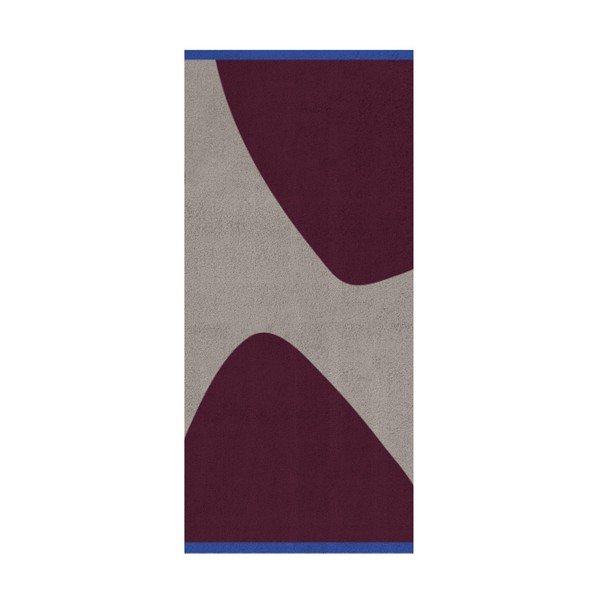 Bordo spalvos/pilkos spalvos kilimas 70x150 cm Rocks – Mette Ditmer Denmark