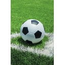 Žalios spalvos fleece tipo vaikiškas pledas 100x150 cm Football – Jerry Fabrics