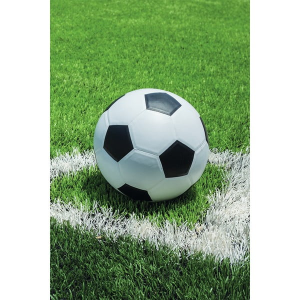 Žalios spalvos fleece tipo vaikiškas pledas 100x150 cm Football – Jerry Fabrics