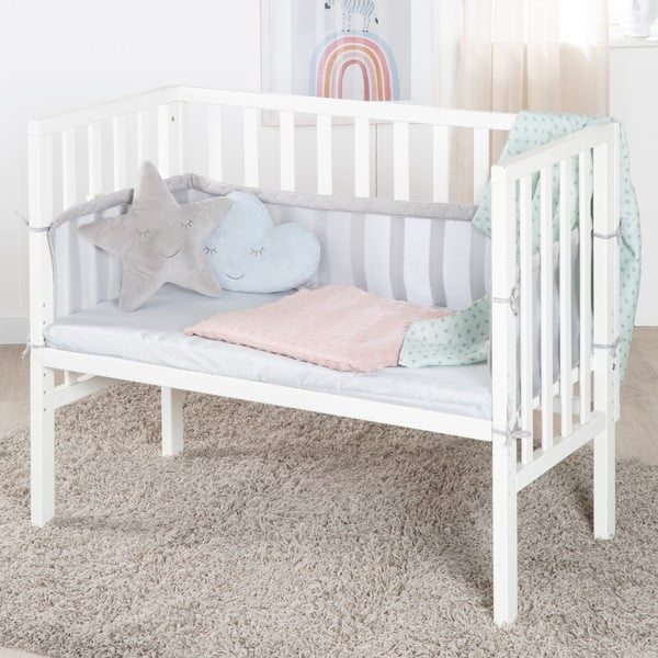 Vaikiška lovelė baltos spalvos 90x45 cm – Roba-image-3