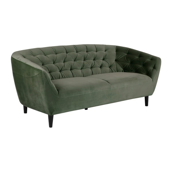 Žalios spalvos aksominė sofa Actona Ria, 191 cm-image-1
