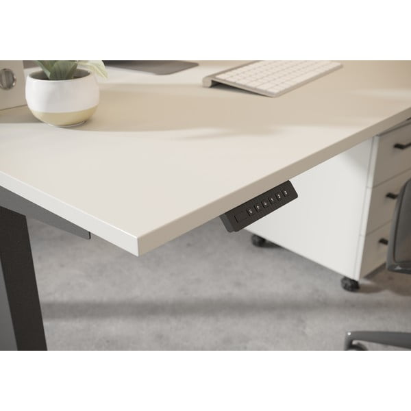 Reguliuojamas aukštis/elektra reguliuojamas aukštis rašomasis stalas 80x180 cm Agenda – Germania-image-2