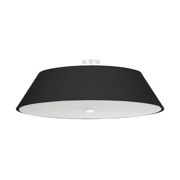 Lubinis šviestuvas juodos spalvos ø 70 cm su tekstiliniu gaubtu Hektor – Nice Lamps