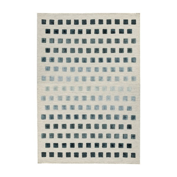 Kilimas Asiatic Carpets Theo Silvery Squares, 160 x 230 cm