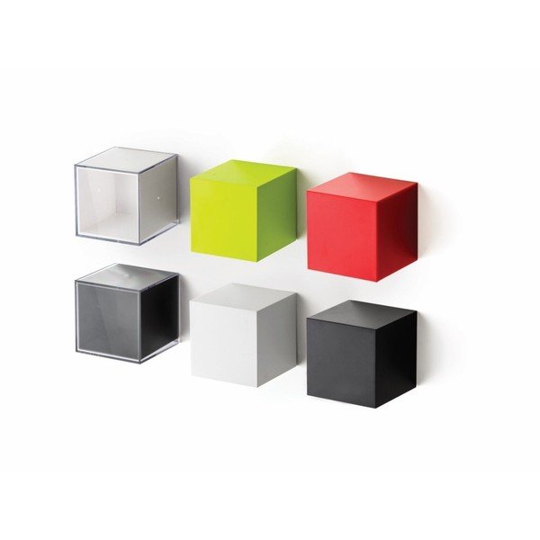 Balta sieninė dėžutė (uždara) su permatomu dangčiu "Qualy Pixel Cube-image-4