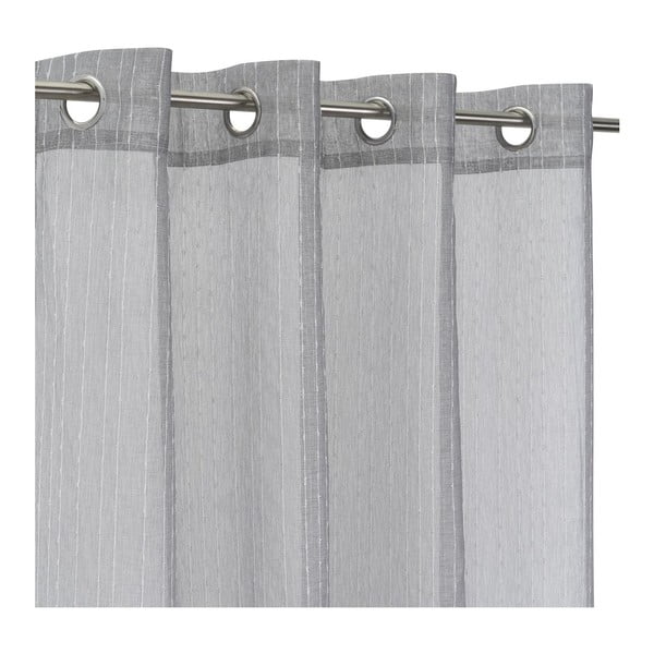 Pilkos spalvos permatoma užuolaida 140x260 cm Vertical Thread – Casa Selección-image-2