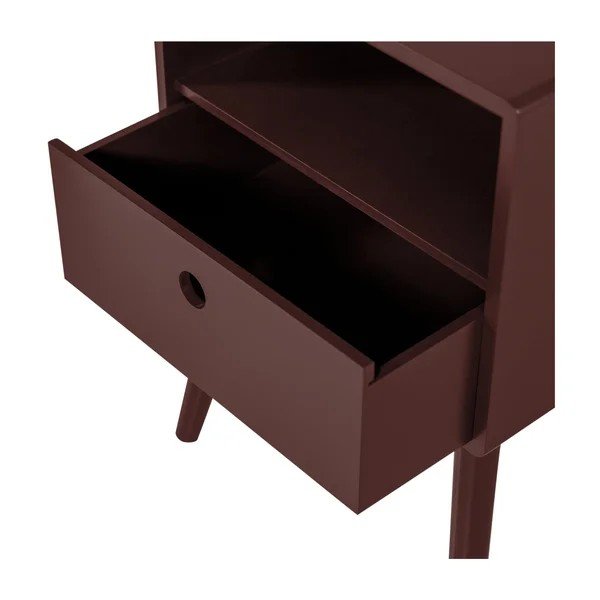 Bordo spalvos iš MDF plokštės naktinis staliukas Ozzy – WOOOD-image-3