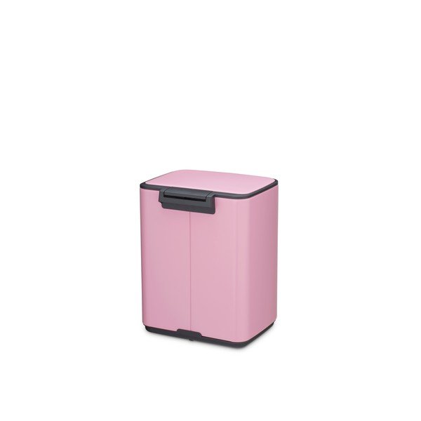 Rožinės spalvos iš plieno šiukšliadėžė su pedalu 7 l Bo – Brabantia-image-4