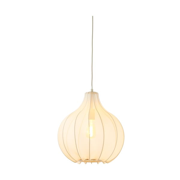 Kabantis šviestuvas smėlio spalvos ø 39 cm su tekstiliniu gaubtu Elati – Light & Living-image-2