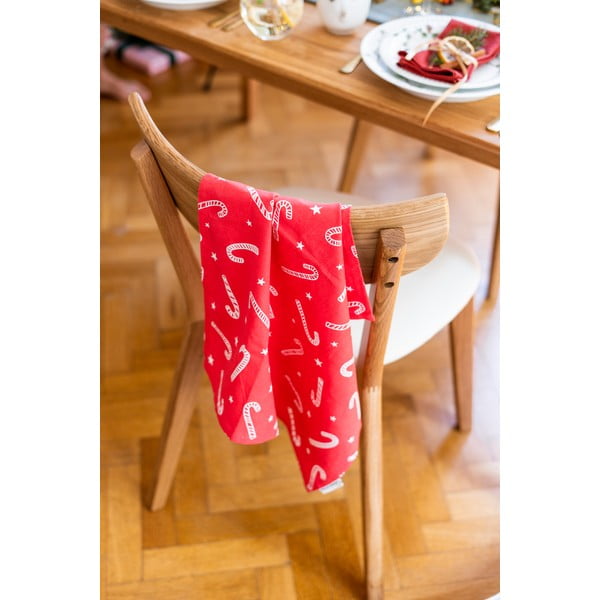 Iš medvilnės virtuvės rankšluosčiai 4 vnt. su Kalėdų motyvu 50x70 cm Candy Cane – Catherine Lansfield-image-4