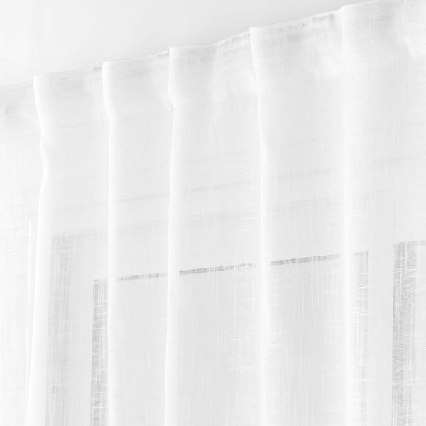 Permatoma užuolaida baltos spalvos 140x240 cm Haltona – douceur d'intérieur-image-1