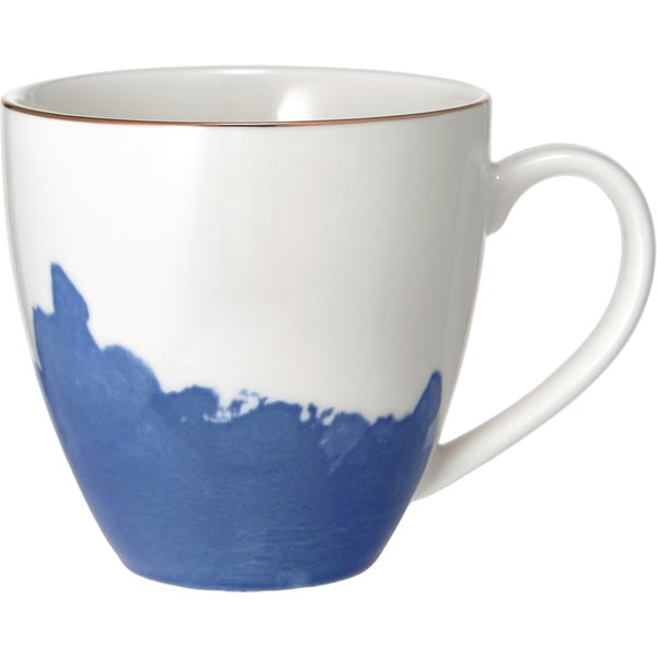 2 mėlynos ir baltos spalvos porcelianinių kavos puodelių rinkinys Westwing Collection Rosie