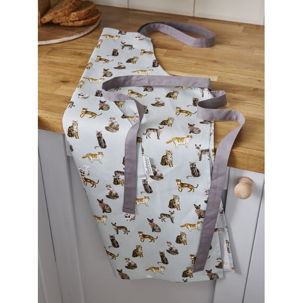 Rankšluostėlių, prijuostės ir puodų laikiklio rinkinys 5 vnt. Curious Cats – Cooksmart ®-image-2