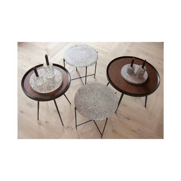 "Leitmotiv Terrazzo" pilkas šoninis staliukas-image-4