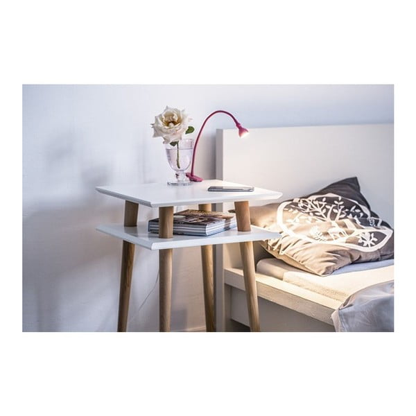 Šviesiai pilkas žurnalinis staliukas Ragaba Square, 43 x 43 cm-image-2