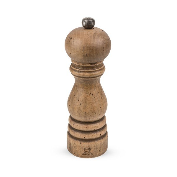 Pipirų malūnėlis iš buko medienos "Peugeot Paris Patina", 18 cm aukščio