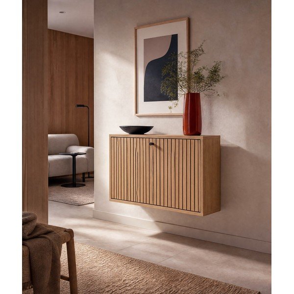 Atlenkiama spintelė batams natūralios spalvos iš ąžuolo 72x43x17 cm Albany  – Actona-image-1