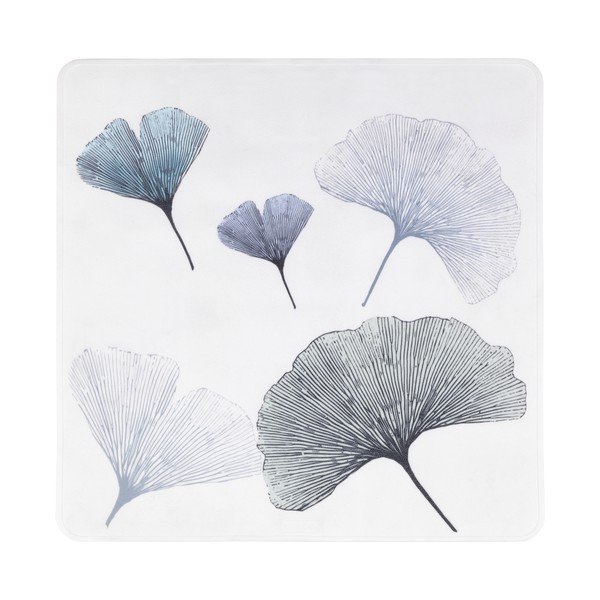 Wenko Ginkgo baltos ir mėlynos spalvos vonios kilimėlis, 54 x 54 cm-image-2