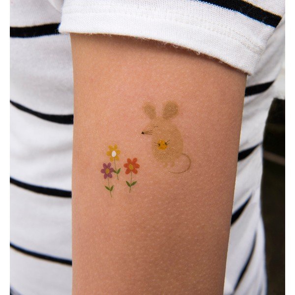 2 lapų su laikinomis tatuiruotėmis rinkinys Rex London Rusty And Friends-image-1