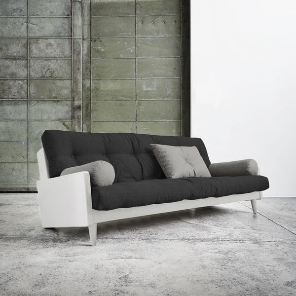 Sofa lova "Karup India" balta/tamsiai pilka/granito pilka