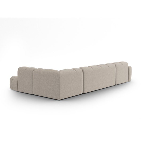 Kampinė sofa smėlio spalvos Lisa – Micadoni Home-image-4