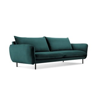 Turkio spalvos aksominė sofa Cosmopolitan Design Vienna, 230 cm