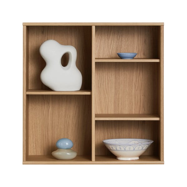 Pakabinama knygų spinta  natūralios spalvos iš ąžuolo 70x70 cm Mistral – Hammel Furniture-image-2