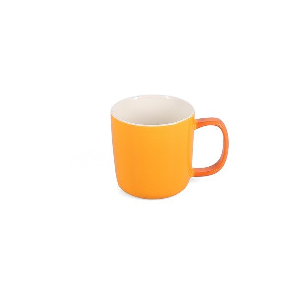 Oranžinės spalvos iš Kinijos kaulinio porceliano puodelis 370 ml Mae – ONA-image-4