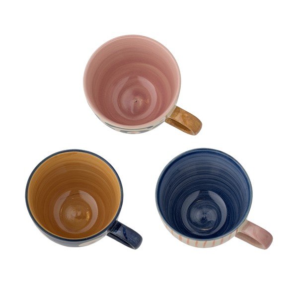 Iš molio puodeliai 3 vnt. latte kavai 290 ml Eviaya – Bloomingville-image-3