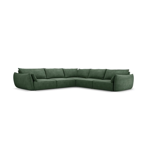 Tamsiai žalia kampinė sofa (kintama) Vanda - Mazzini Sofas-image-2