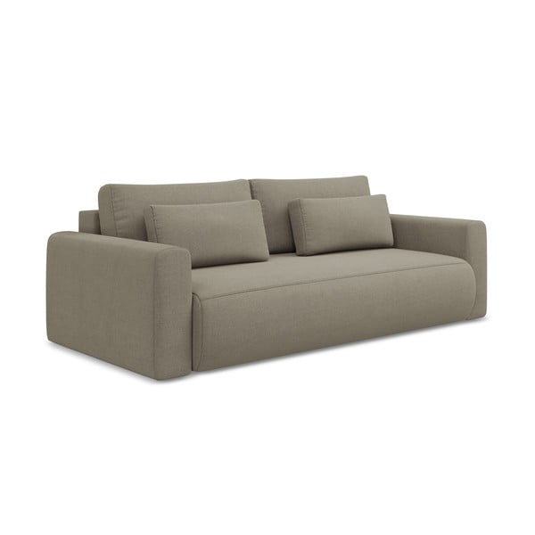 Šviesiai rudos spalvos sulankstoma/su sandėliavimo vieta sofa 238 cm Kapua – Makamii-image-3