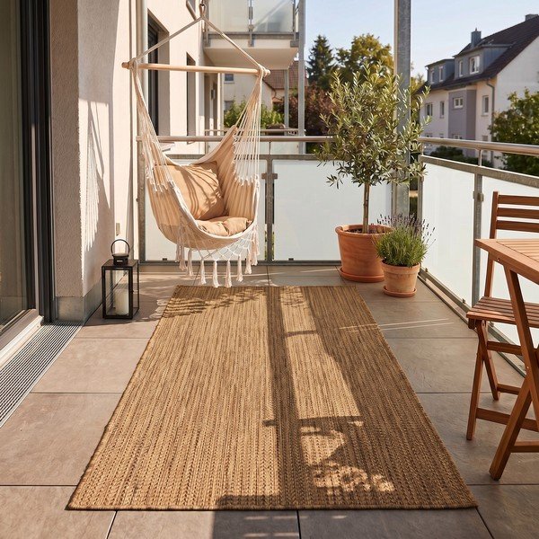 Rudos spalvos lauko ir vidaus kilimas 60x100 cm Mira 1450 – Ayyildiz Carpets-image-1