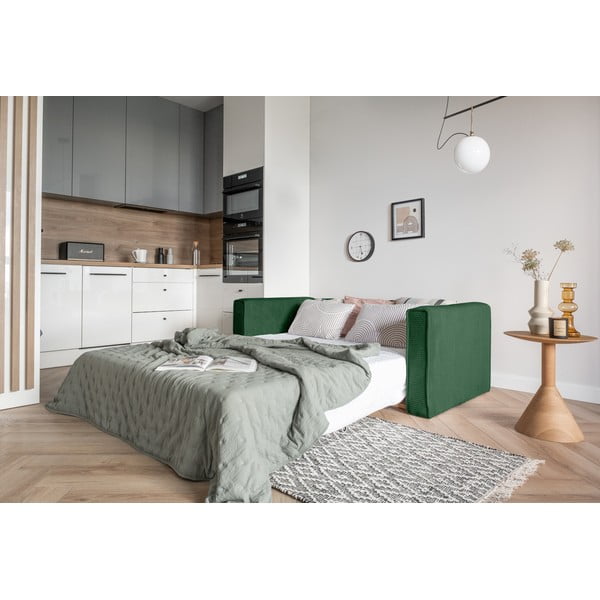 Tamsiai žalia sofa lova 168 cm Lucky Lucy - Miuform-image-3