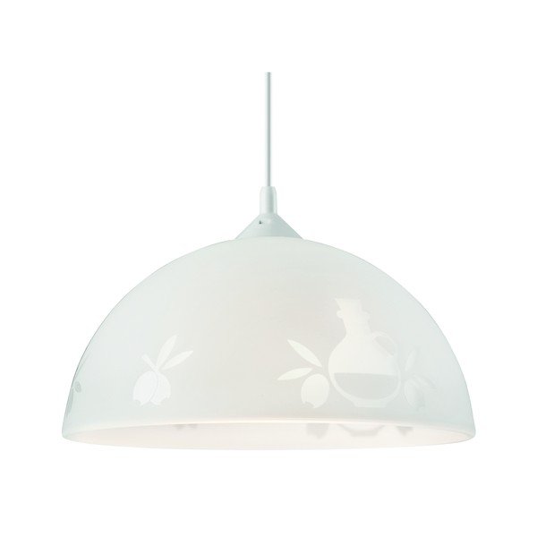 Kabantis šviestuvas baltos spalvos ø 30 cm – LAMKUR-image-1