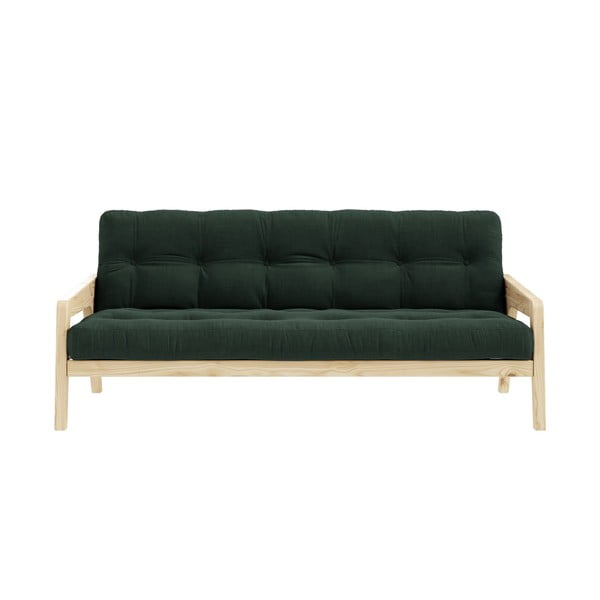 Sulankstoma sofa Karup Design Grab Raw Dark Green