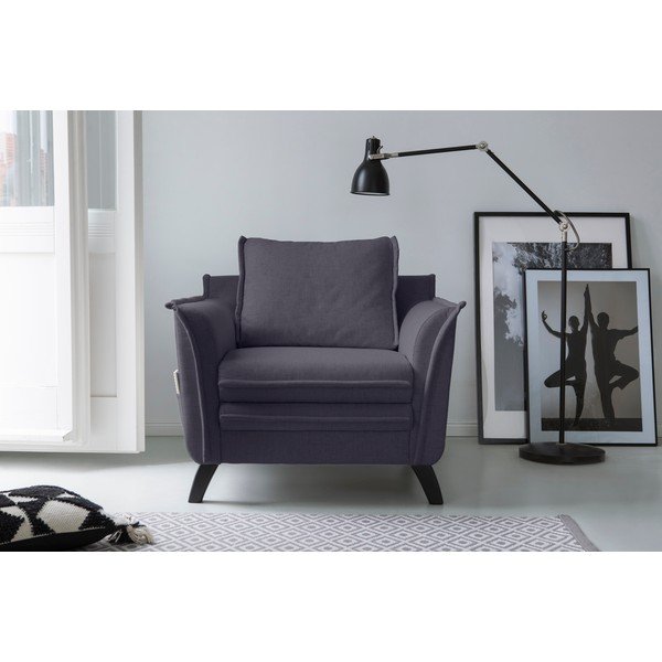 Antracito spalvos krėslas Miuform Charming Charlie-image-1