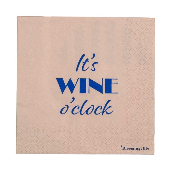 Iš popieriaus servetėlės 20 vnt. Wine – Bloomingville-image-2