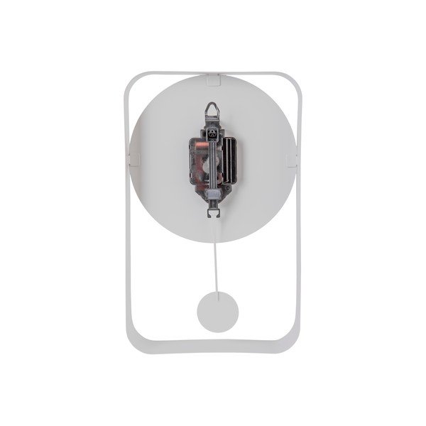 Baltas sieninis laikrodis su švytuokle Karlsson Charm, aukštis 32,5 cm-image-3