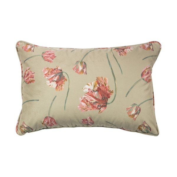 BePureHome Vogue smėlio spalvos aksominė pagalvėlė, 60 x 40 cm-image-1