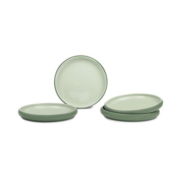 Žalios spalvos iš akmens masės lėkštės 4 vnt. ø 22 cm Aura Rondo – Bonami Selection-image-2