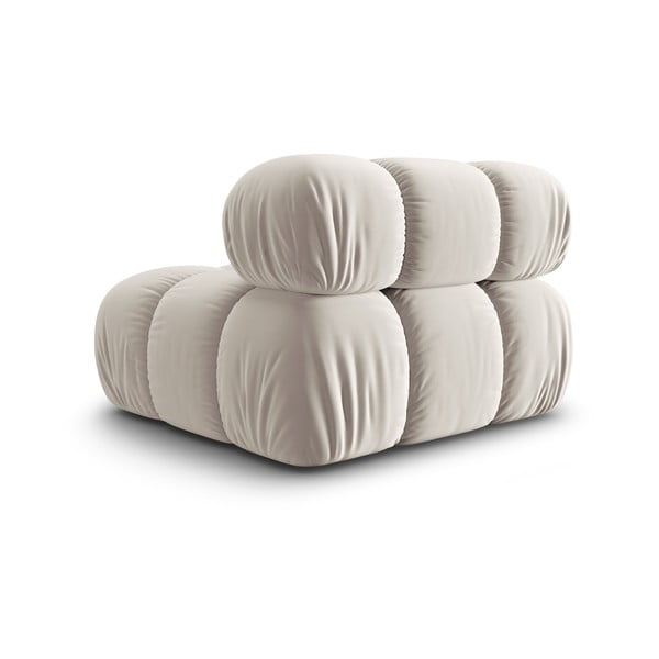 Iš velveto modulinė sofos dalis smėlio spalvos (modulinė) Bellis – Micadoni -image-4