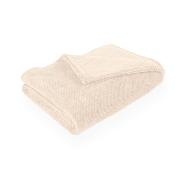 Dramblio kaulo spalvos iš mikropliušo antklodė ir pledas 150x200 cm Pippa – Tiseco Home Studio